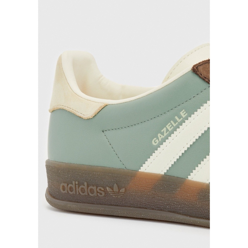 Adidas Gazelle Indoor Men's Size 4.5 US Silver Green/Cream/Earth Strata IH5473 - Picture 7 of 8